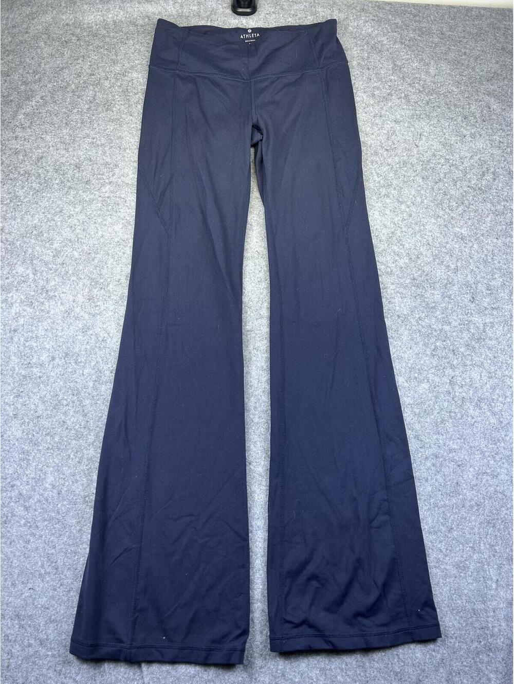 Athleta Flare Leggings Revelation Pants Navy Blue Women's Size M